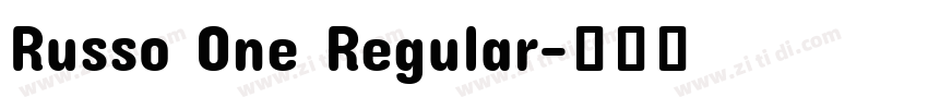 Russo One Regular字体转换